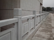 Weiße Marmorsteinplatte, Marmortreppenhaus-Balkon-Säulen-Geländer-Balustraden-Stein