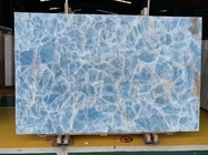 Hintergrundbeleuchtete Wand-lichtdurchlässige Crystal Agate Stone Blue Marble-Onyx-Platte