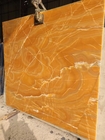 Lichtdurchlässiger antiker Bookmatch orange Siena Stone Honey Onyx Slab Amber Marbles