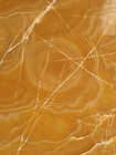 Lichtdurchlässiger antiker Bookmatch orange Siena Stone Honey Onyx Slab Amber Marbles