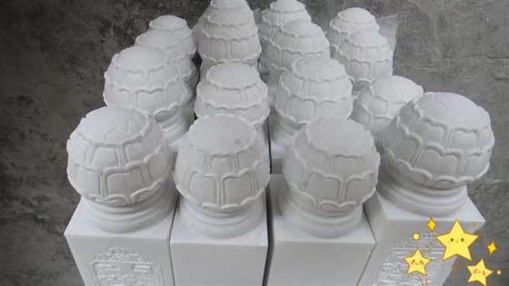 Weißes Onyx Marmorstein Treppenhalter für Villa und Haus Dekorationsbaluster