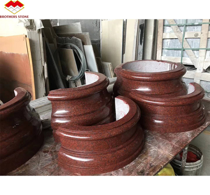 Modern India Rotgranitplatten für Außen-Innen-Wandsteine und Türrahmen