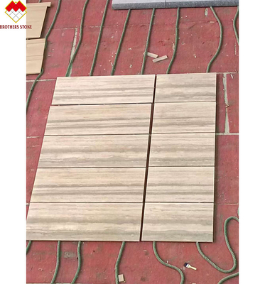 12x24 Zoll Größe Graue Venen Beige Travertin Bodenplatte in gutem Stil im modernen Design