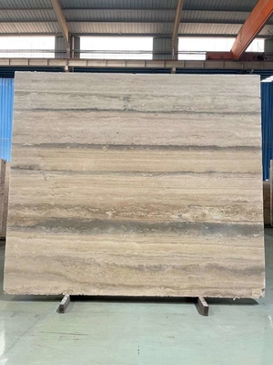 12x24 Zoll Größe Graue Venen Beige Travertin Bodenplatte in gutem Stil im modernen Design