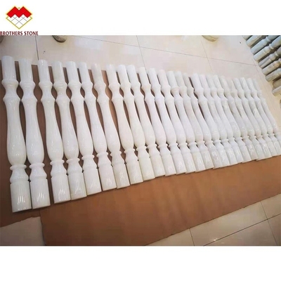 Weiß Onyx Marmorstein Granit Geländer Handränder Balauster Balustrade für Treppe in der Wohnung