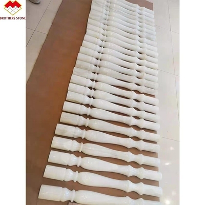 Weiß Onyx Marmorstein Granit Geländer Handränder Balauster Balustrade für Treppe in der Wohnung