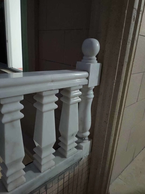 Treppengeländer Handgriffe Weiße Marmorstein Granit Geländer Handgriffe Steinbalustrade