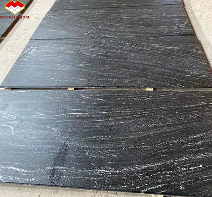 Via Lattea Schwarzer Granit, geschliffen, nach Maß geschnitten, für klassische und elegante Bodenmuster