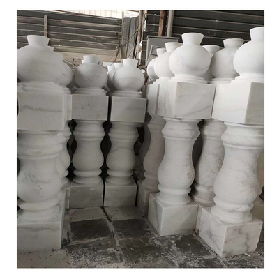 Weiße Granit-Marmor-Steinbaluster für Geländer