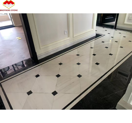 Modern Design Hotel Nero Marquina Große Platte Zimbabwe Schwarzer Marmor Fußboden und Treppe