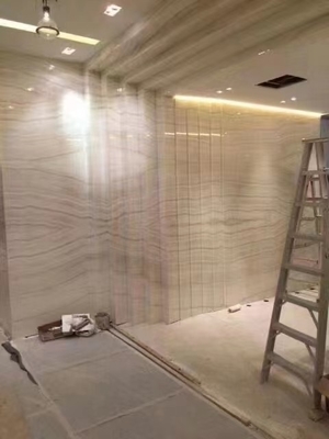 Innenwaschbecken Komponente Durchsichtig Weißgold Venen Holz Blick Onyx Marmorplatte für Grade Wand- und Bodenfliesen