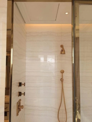 Innenwaschbecken Komponente Durchsichtig Weißgold Venen Holz Blick Onyx Marmorplatte für Grade Wand- und Bodenfliesen