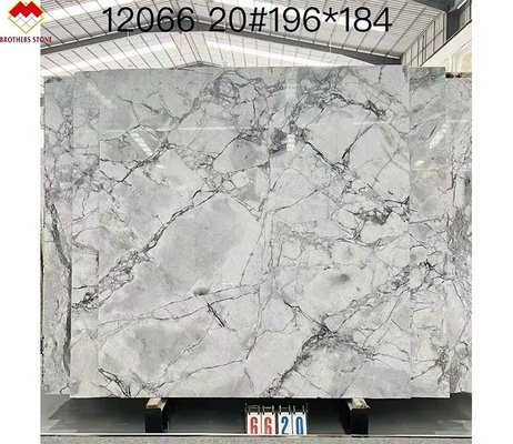 Brüder Stein Moderne Calacatta Borghini Weißmarmor Quarzit Platte für Villa Boden