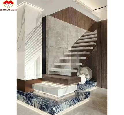Innere Wohnmöbel Treppe Schritt Licht Design mit modernem künstlich gesintertem Stein