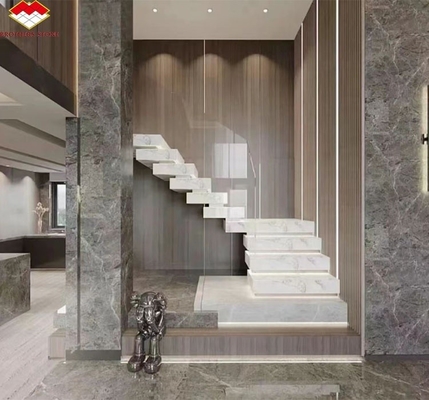 Innere Wohnmöbel Treppe Schritt Licht Design mit modernem künstlich gesintertem Stein