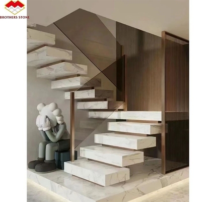 Innere Wohnmöbel Treppe Schritt Licht Design mit modernem künstlich gesintertem Stein