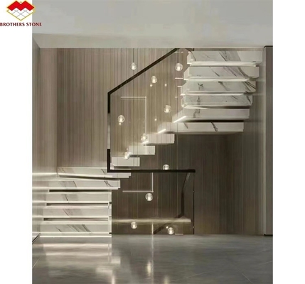 Maßgeschneiderte Sintersteintreppen für Luxus modernes Design in verschiedenen Farben