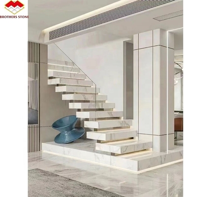 Maßgeschneiderte Sintersteintreppen für Luxus modernes Design in verschiedenen Farben