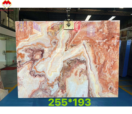 Moderne Design Rot Drachen Jade Onyx Schieferwand Panel Fußbodenfliesen für Grade Schmuck