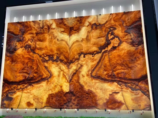 Moderne Design Rot Drachen Jade Onyx Schieferwand Panel Fußbodenfliesen für Grade Schmuck