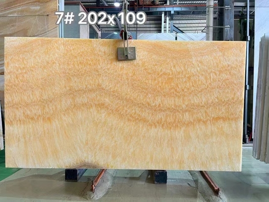 Modernes Design Durchsichtig Onyx Beige Marmor Gelb Honig Onyx Platte für Villa Tischplatte