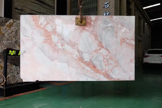 18 20 mm Dicke Pink Stone Slabs Die perfekte Wahl für Arbeitsplatten und Wandplatten