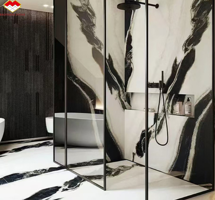 Moderne Design-Stil Panda Weißmarmor Erhöhen Sie Ihre Hotelwand Boden und Treppen Fliesen