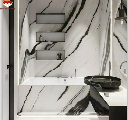 Moderne Design-Stil Panda Weißmarmor Erhöhen Sie Ihre Hotelwand Boden und Treppen Fliesen