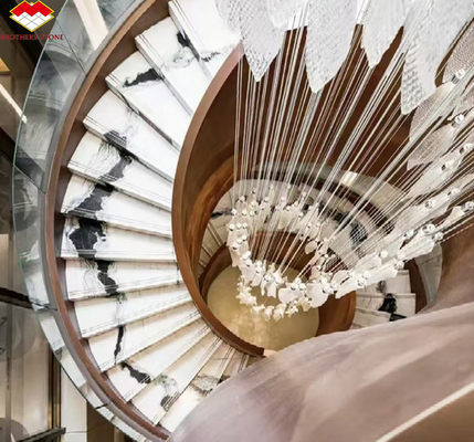 Moderne Design-Stil Panda Weißmarmor Erhöhen Sie Ihre Hotelwand Boden und Treppen Fliesen