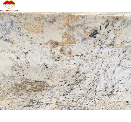 Luxus Gold Granit Stein Große Platten geschliffen poliert für Villa Treppe Grafikdesign