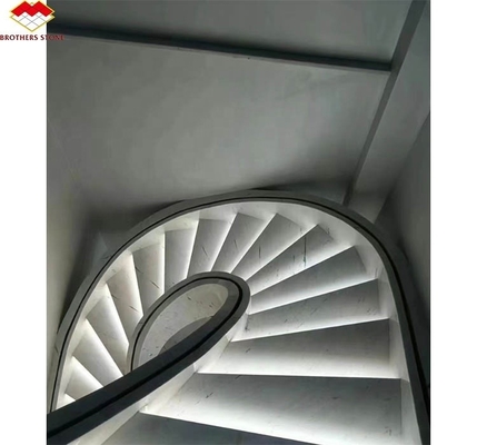 Innere Villa Moderne Natursteintreppe Design für polierte gerade Stufen