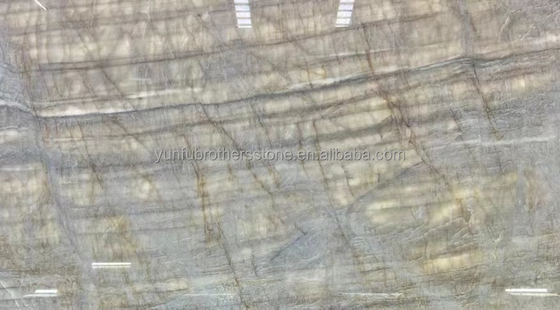 Brasilianischer Naturkristall Quarzit Stein Leichtbeige Taj Mahal Marmor für Tischplatten 18mm