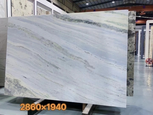 Brasilien Blau-Kristall-Quarzit-Marmor-Stein-Hintergrundbeleuchtung-Slab für moderne Vanity-Schreibtisch