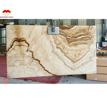Moderne Onyx Marmor Gold Ader Holz Gelb Gold Korn Badewanne Dekor für moderne Häuser