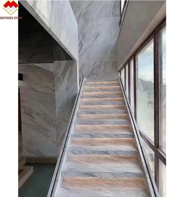 Moderne LED-Leuchte nach rutschfeste Innentreppe Kristall weißer Marmor Design FOB