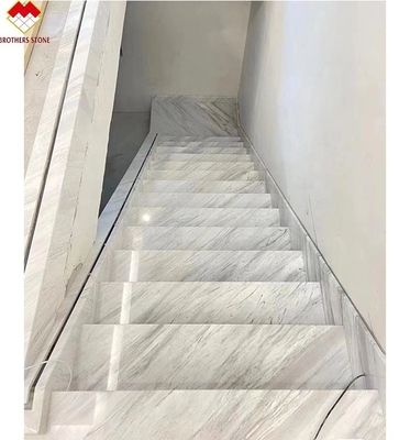 Moderne LED-Leuchte nach rutschfeste Innentreppe Kristall weißer Marmor Design FOB