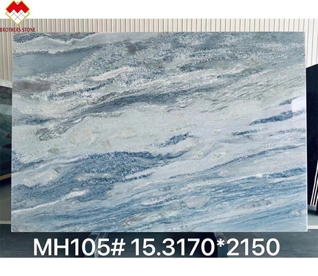 FOB Handel Hintergrundbeleuchtung Blaue Roma Quarzit Platte Ideal für die Eitelkeit Schreibtisch in Brasilien