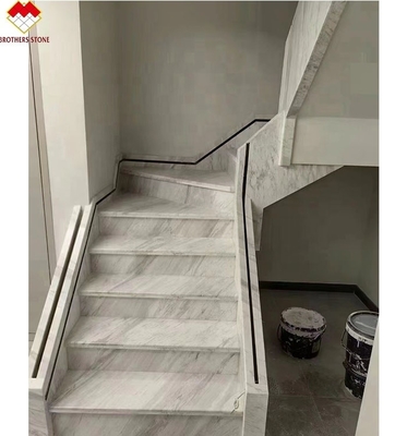 Moderne LED-Leuchte nach rutschfeste Innentreppe Kristall weißer Marmor Design FOB