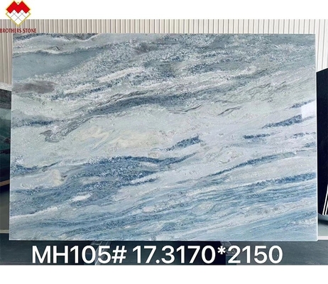 FOB Handel Hintergrundbeleuchtung Blaue Roma Quarzit Platte Ideal für die Eitelkeit Schreibtisch in Brasilien