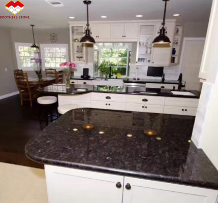 Moderner Stil Elegante schwarze Granitplatte aus Marmor für Villa-Schreibtisch und Außendekor