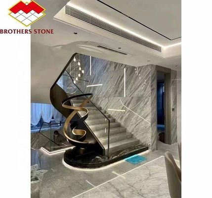 Kalzit-Marmor-Stein Luxus polierte Grenzen für Wohnzimmer Wand Backsplash Fußböden