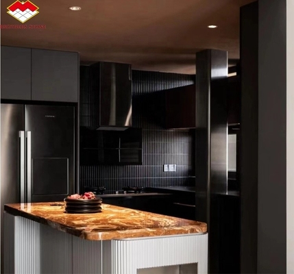 Polierter durchscheinender Naturtiger Rot Onyx Marmor für modernes Hintergrundlicht Jade Hotel Design