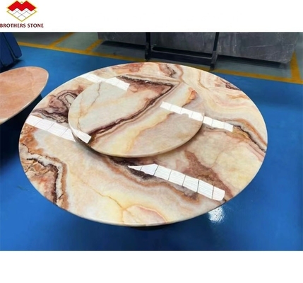 Hintergrundbeleuchtung Rot Onyx Marmor Stein Buch abgestimmt Schablone für transparentes Marmor Tischmuster