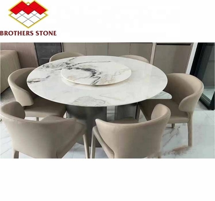 Polster Milchweiß Alabaster Marmor Große Platte für Wohnzimmer und Esstisch Bodenbelag