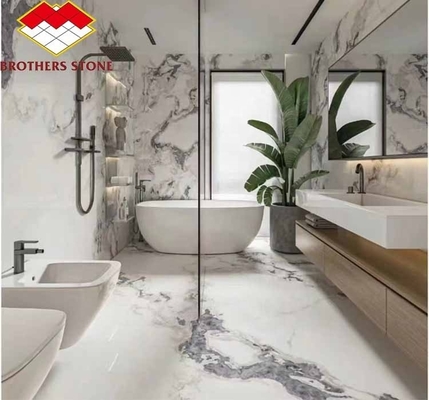 Polster Milchweiß Alabaster Marmor Große Platte für Wohnzimmer und Esstisch Bodenbelag