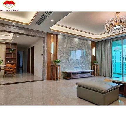 Gold und Blau Onyx Marmorstein für den Hotelboden Luxus Naturstein Jade Slab Design