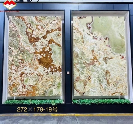 Grüne Onyx-Marmor-Hintergrundbeleuchtung für modernes Grafikdesign und Wanddekoration