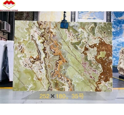 Grüne Onyx-Marmor-Hintergrundbeleuchtung für modernes Grafikdesign und Wanddekoration
