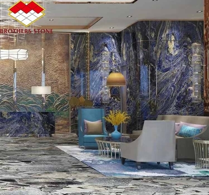 Große Platte aus modernem Luxusstein mit weißen Adern Cloisonne-Marmor für Wohnzimmer