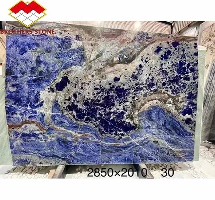 Moderne, aus blauem Stein polierte Cloisonne-Marmorfliesen für Speisesaal und Wohnraum